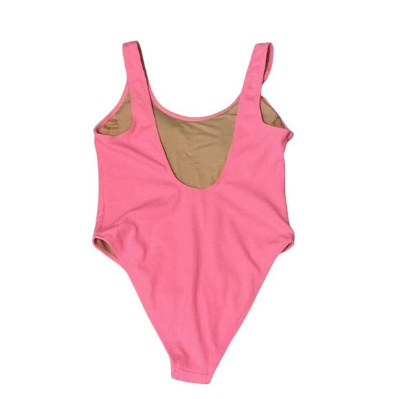 New COTTON-ON Body Scoop Back One-Piece Cheeky Swimsuit Malibu Pink Crinkle XL - Picture 9 of 14